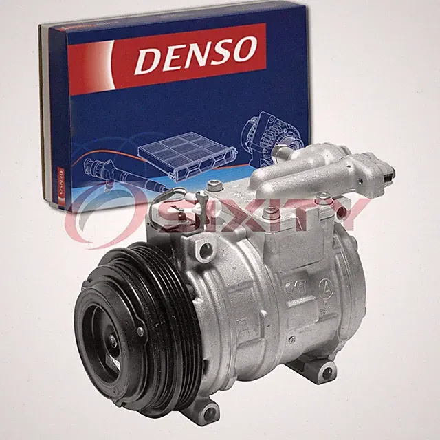 Denso AC Compressor & Clutch for 1994-1996 Jaguar XJ12 6.0L V12 Heating Air vl